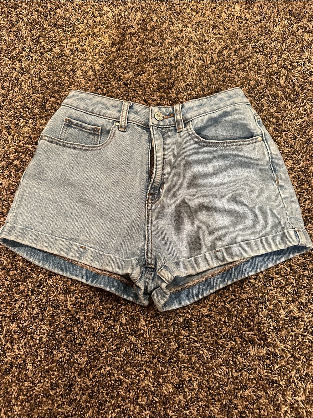 pacsun High-Rise Light Blue Denim Shorts - Classic Casual